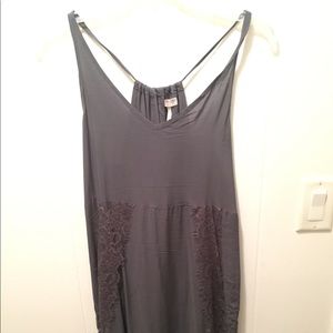 Free People slate grey boho sun dress